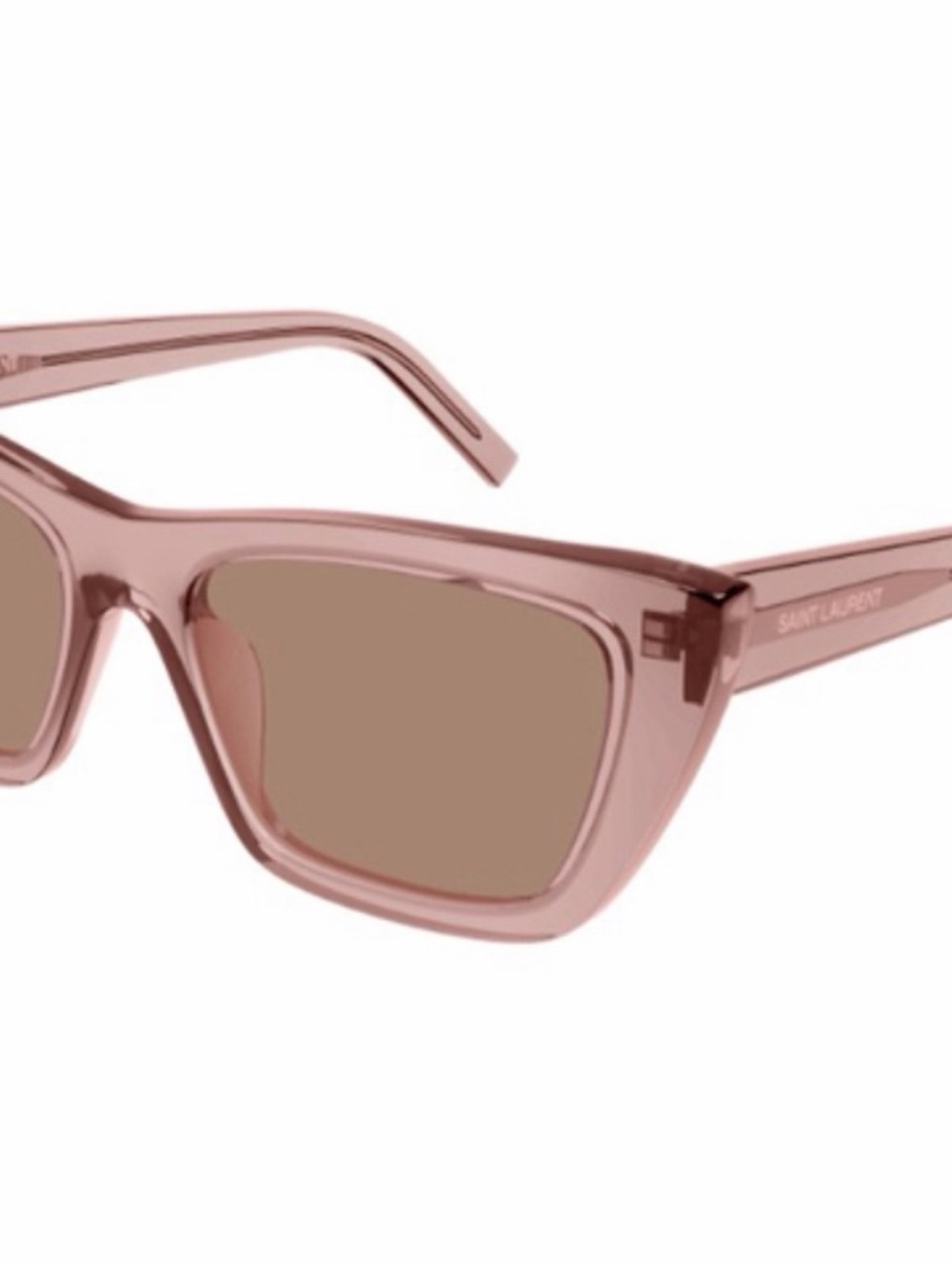 Yves Saint Laurent Rose-Tinted Cat Eye Sunglasses